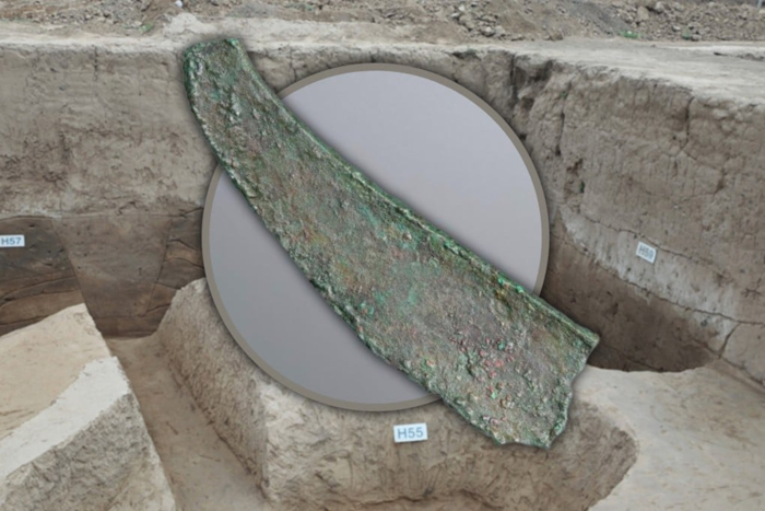 Bronze knives and dagger-axes, not swords