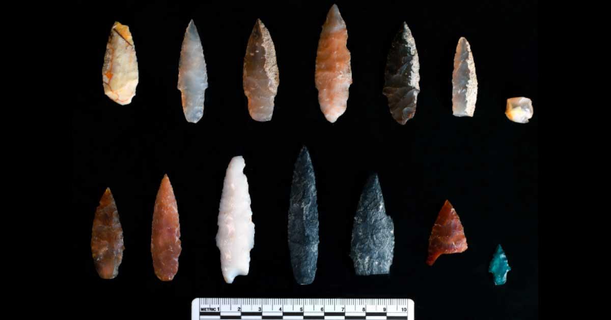 Sharp stone points older than Clovis.